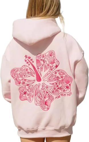 Pom Puff Hoodie for Women Graphic Hoodies Cute Preppy Clothes Sweatshirt Y2K Tops with Pockets