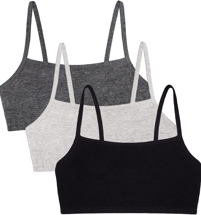 Fruit of the Loom Womens Spaghetti Strap Cotton Sports Bra